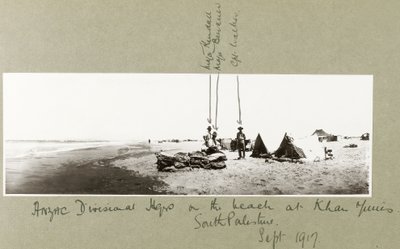 ANZAC Divisional Majors on the Beach at Khan Yunis, September 1917 by Capt. Arthur Rhodes